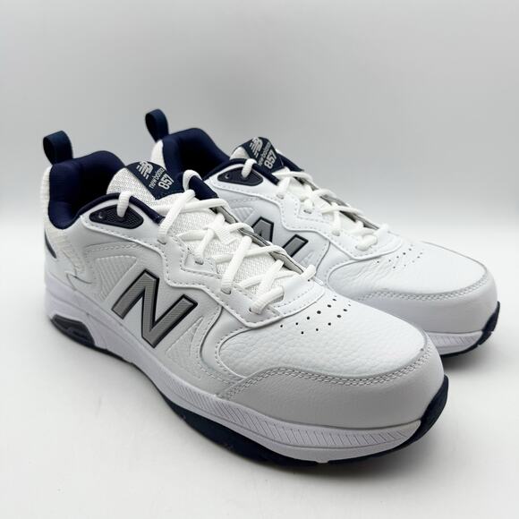 New Balance Mens 857v3 Athletic Shoes US 7.5 XW White Navy Athletic NIB main image 10